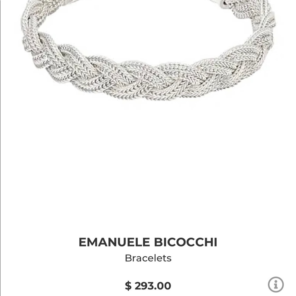 Silver roped bracelet